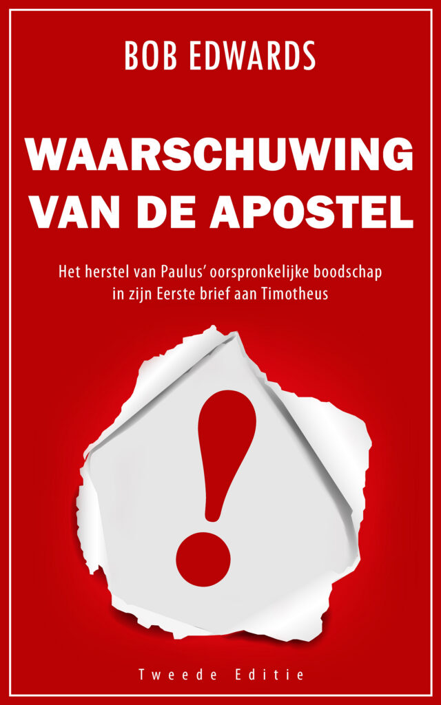 boekomslag Waarschuwing van de apostel